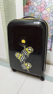 Delsey 26吋minions 大使牌迷你兵團黑色行李箱旅行喼25kg tsa luggage suitcase