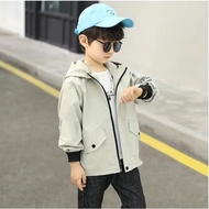 Kid‘s korean fashion high Good quality plain Bomber jacket New desigh With hood With Zipper jacket k