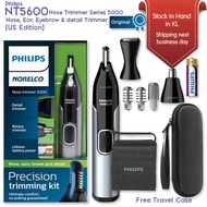 Philips Series 5000 NT5600 Nose, Ear and Eyebrow Trimmer with Detail Trimmer Attachment Battery-Oper