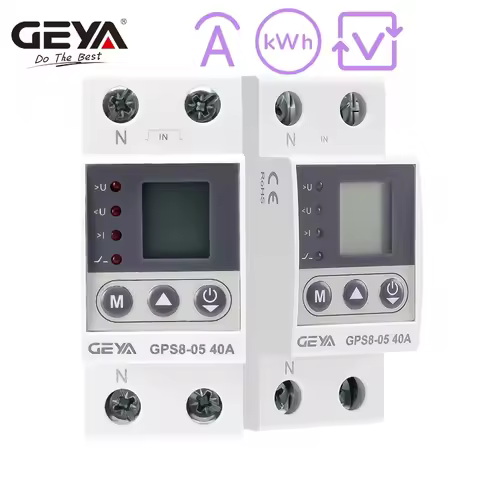GEYA GPS8-05 Current/Voltage Protective Device with Metering Function 32A 40A 63A 80A 220VAC Query E