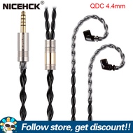 NiceHCK BlackCat Replacement Cable Zinc Copper Alloy Oil Soaked HiFi Earphone Wire MMCX/0.78mm/QDC/N