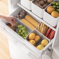AT/🛹Lanjiaoluo Refrigerator Drawer Storage Box Crisper Fruit Partition Finishing Box Freeze Storage Storage Box Storage
