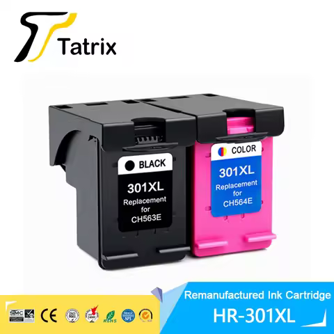 Tatrix 301XL Re-Manufactured Ink Cartridge Replacement for HP 301 HP301 DeskJet 1050 2050 3050 2150 