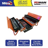 FIXMAN SET PERKAKAS TOOL BOX SET 62 PCS MT62 - Duta Material