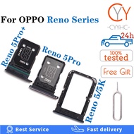 Sim Tray Card Holder For OPPO Reno5 Reno5K Reno5Pro Reno5Pro+ / Reno 5 Pro Plus K Sim Card Adapter SIM Card with Micro SD Card Holder Slot Tray Adapter Replacement Part