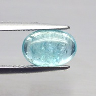พลอย อพาไทต์ ดิบ ธรรมชาติ แท้ ( Unheated Natural Neon Blue Apatite ) หนัก 2.55 กะรัต