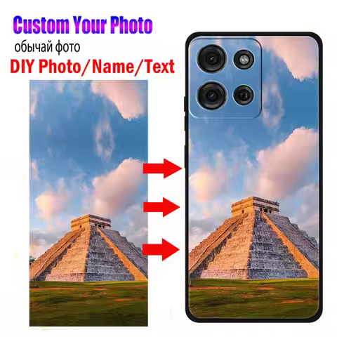Custom DIY Photo Text Soft Cover For Moto G75 X40 Phone Cases For Motorola Edge 60 Fusion 40 Neo 50 