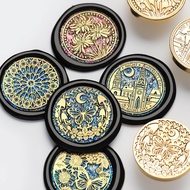 9 ️ ⃣ October 3cm New Picture Fire Lacquer Seal Flat Engraving Solid Brass Seal Head Copper Head 202