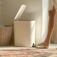 Bathroom Narrow Gap Gap Trash Can Toilet With Lid Special Sanitary Bucket Bathroom Push-type Toilet 