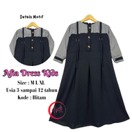 Gamis Anak Series Afia Dress Kids Model Terbaru Usia 9-12 tahun Bahan Crinkle Airflow Premium Model 