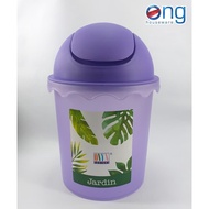 Trash Can Dustbin Round Lid Swing 3.7L Onyx D0001