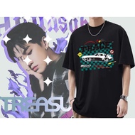 Cotton T-Shirt Printed Kpop TREASURE TRUZ COLLECTION CHILLI ROMY HIKUN SOM PODONG Ydee YOCHI