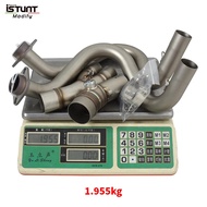 For Kawasaki ER6N ER6F Versys 650 Z650 Ninja 650 2012 - 2023 Motorcycle Exhaust 50.8MM Carbon Fiber