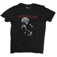 Bob Dylan T Shirt - Dylan On Stage Red Logo 100% Official Fully Licensed Merch