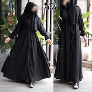 Alisya Abaya Black Gamis Abaya Dubai Abaya Dress Abaya Jubah Abaya Hitam