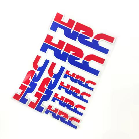 Motorcycle Bike Helmet Gas Cover Car Sticker Reflective Fit For Honda hrc HRC