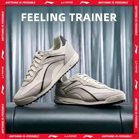Li-Ning Men's FEELING TRAINER Lifestyle Shoes Retro Soft Lightweight Sports Shoes LiNing Stylish Cas