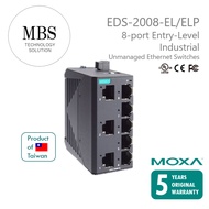 MOXA Brand New 8 Ports Unmanaged Switch EDS-2008-ELP | EDS-G2008-ELP | EDS-2008-EL | EDS-G2008-EL-T