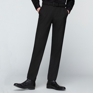 GQ กางเกงสูท ทรง Tailored Fit ดูทางการ น่าเชื่อถือ เป็นผู้ใหญ่ สีดำ ลดราคาพิเศษ