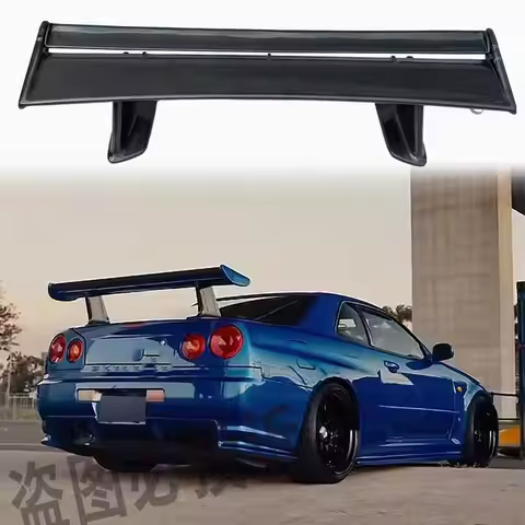 For Nissan Skyline R34 R32 GTR modified high-quality carbon fiber/resin OEM wing car parts rear spoi