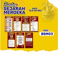 SET BUNTING PENGERTIAN / SEJARAH MALAYSIA (7 ITEMS)