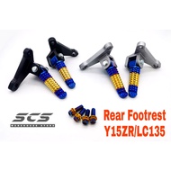 Yamaha Rear Footrest Bracket Y15ZR LC135 Y16ZR Ego Screw Spanar TITANIUM Rainbow KingDrag Accessorie