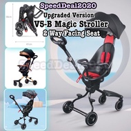 Ready Stock💥V8/V5-B Foldable Magic Stroller 2-Way Facing Stroller Baby Kids Murah Lightweight Kereta