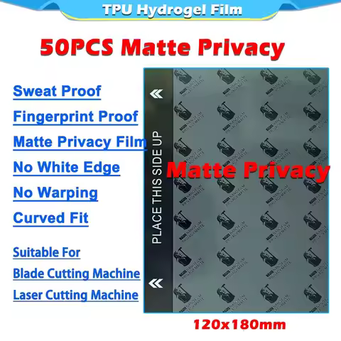 Hidrogel Micas Matte Hydrogel Sheet for Film Cutting Machine Plotter Sunshine Y22 HD Clear Privacy F