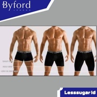 Byford Boxer Short Long Leg Underwear Contains 2 Pcs Microfiber