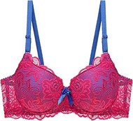 TOSOFT Sexy Push-up Lace Bras for Women Adjustable Thin Cup Bralette Underwear Back Buckle Comfort L