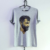 Round Neck Short Sleeve T-Shirt M Site Gray Top Die