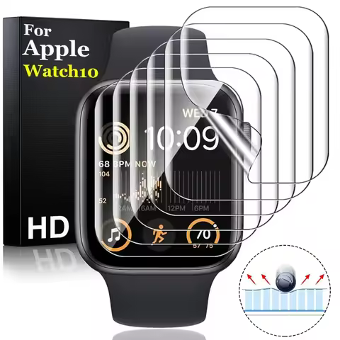 2-6PCS Hydrogel Film for Apple Watch 10 Full Anti-scratch Screen Protector Soft TPU for Apple Watch1