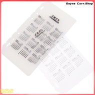10 Pcs Notebook Inserts Calendar Binder Separator 18.00X9.80X0.10CM Transparent PP  nduni
