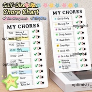 OPTIMISTI Chore Chart, Reusable Plastic To Do List Board, Portable Erasable Sliding Type My Chores C