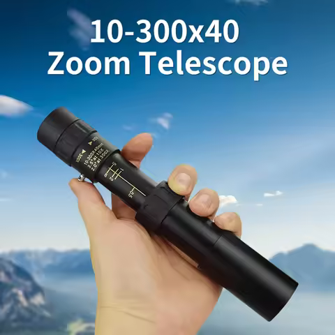 Monoculars 10-300X40 Zoom Powerful Long Distance Professional Monocular HD 4K High Quality Prism Por