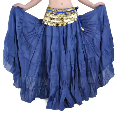 Hot Fashion Tribal Bohemia Long Skirt 8m Swing Gypsy Skirts Women Belly Dance Ballroom Costume Full 