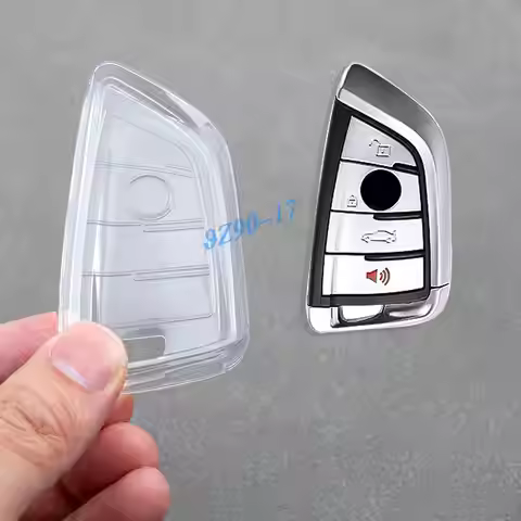 Clear Fully transparent TPU Car Smart Key Cover Case For BMW X1 X2 X3 X4 X5 X6 X7 1 2 3 4 5 6 7 8 Se