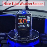 RGB多功能WIFI展示屏 Nixie Tube Clock  螢光管時鐘 智慧WiFi發光DIY管時鐘 賽博朋克風格的數位桌面時鐘 發光時鐘 Nixie Tube Clock Smart Wifi 