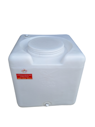 ถังน้ำ300ลิตรสีขาวทรงสี่เหลี่ยม ผลิตใหม่มือ1 มีมอก.มีวาวล์น้ำเข้า-ออก ขนาดถัง69×69×69ซม.