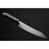 🇯🇵堺牙月 反曲堪所形牛刀 VG10 本燒 單面鏡 210mm 💓 洋柄 💓 日本高級廚刀