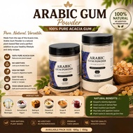 Premium Arabic Gum Powder Original Sudan | 100% Asli Gum Arab / Gum Acacia | Prebiotic Fiber | 100g 