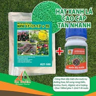 An Nhiên Green Farm Phân Bón 17-17-17 TE Cao Cấp Hạt Xanh Lá Premium NPK 17-17-17 + TE Tan Nhanh Cho