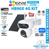 Ezviz HB90X 4G Dual Kit 4MP + 4MP Dual Rotation 4G / WiFi Battery Powered Outdoor Security CCTV Came