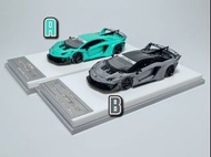 ScaleMini SM 1:64樹脂模型，LP700-4！LB-Silhouette Works Aventador GT EVO，大牛LB3.0寛體改裝剪影版。最新顏色預售中，Mint Green