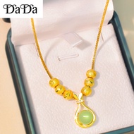 emas rantai leher bangkok cop 916 original malaysia necklace lucky bag green money bag pendant elega