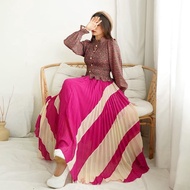A1584 Lollabel 2pc Set (Shirt + Skirt) Imported Skirt Set