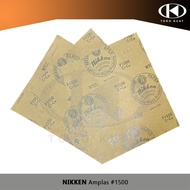 Sandpaper Grit 1500 NIKKEN Abrasive Sand Paper 1500 Sheets 23 x 28 cm Duco Wood