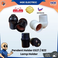 HOLDER | Pendent Holder ES27 / B22 Lampu Gantung | Skru / Pin Bulb Holder | Ceiling Lamp Holder