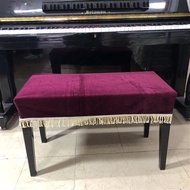 Gold Velvet Piano Stool Cover, Double Piano Stool Cover, Single Lifting Piano Stool Cover/Piano Stool Chair Bench Cover Decorated