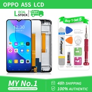 Original LCD with Frame for OPPO A5S CPH1909 AX5S / A12 / A7 / REALME 3 LCD Screen+Touch Display Di